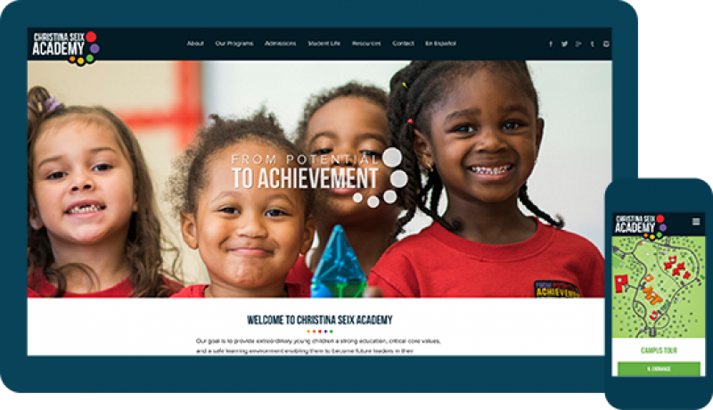 Christina Seix Academy Rebrand and Website Redesign for Christina Seix Academy