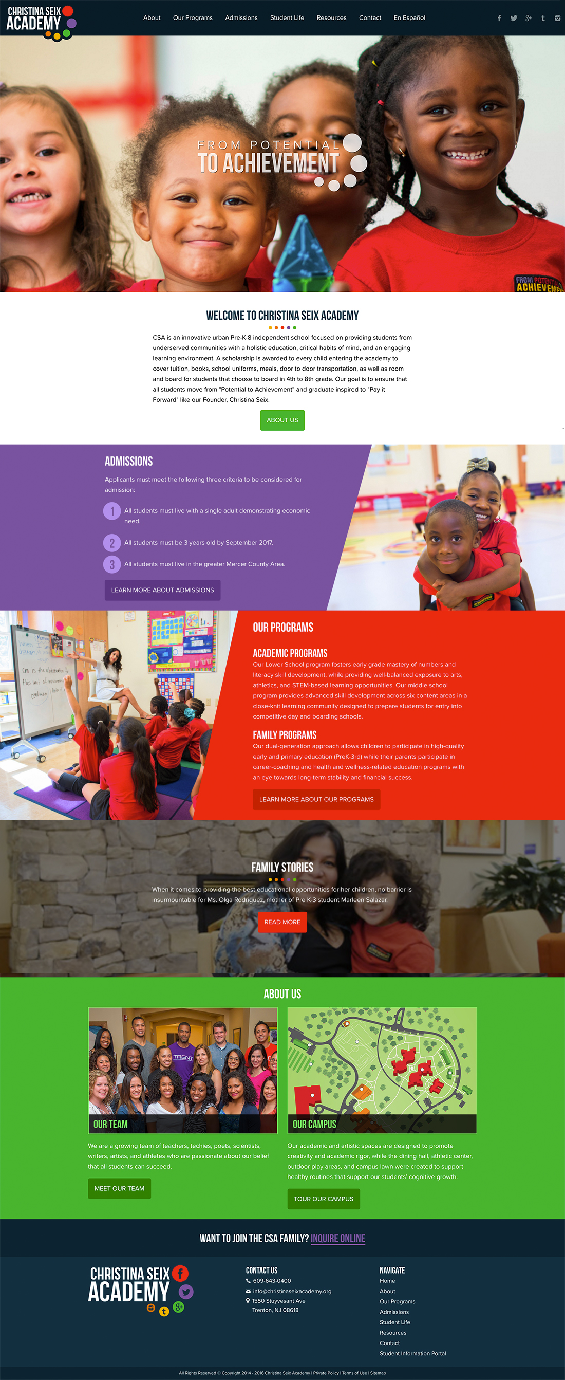 Christina Seix Academy Homepage