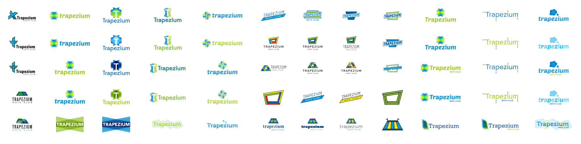 Initial Trapezium Logo Brainstorm