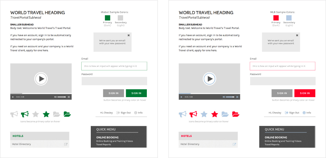 World Travel User Interface Kits